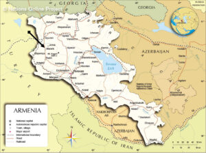 Carte de l'Arménie 